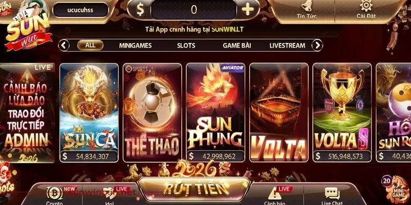 Sunwin một điểm đến uy tín hàng đầu hiện nay 